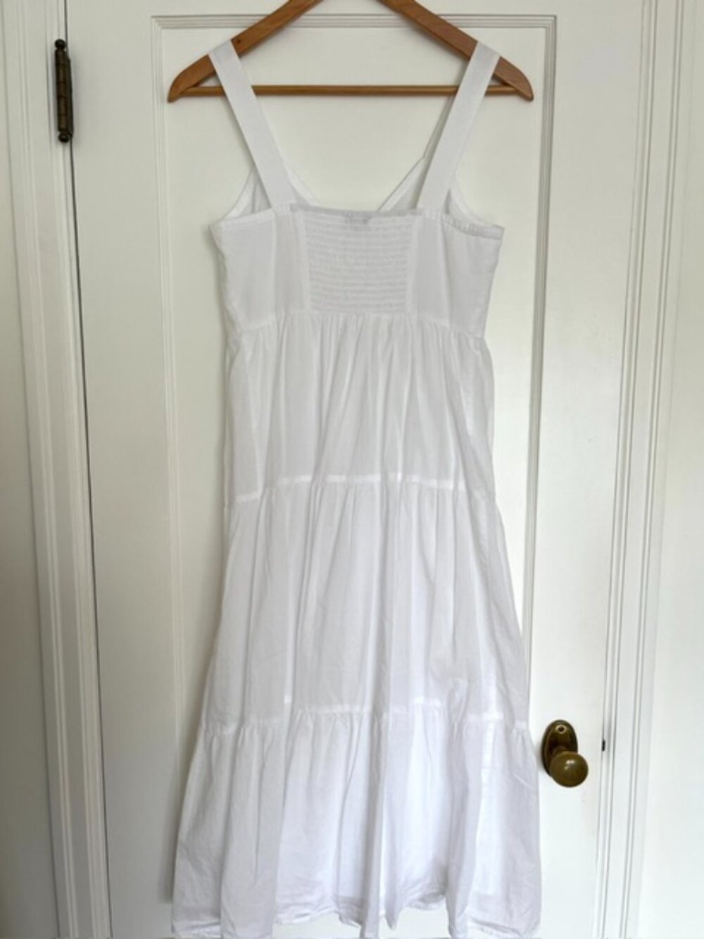 NWOT Rails Violet Tiered White Cotton Voile Midi Dress | Size Small - Picture 8 of 11